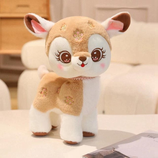 Yiran toy Sikahirsch Plüschtier, Plüschanhänger, 15cm - Bild 1