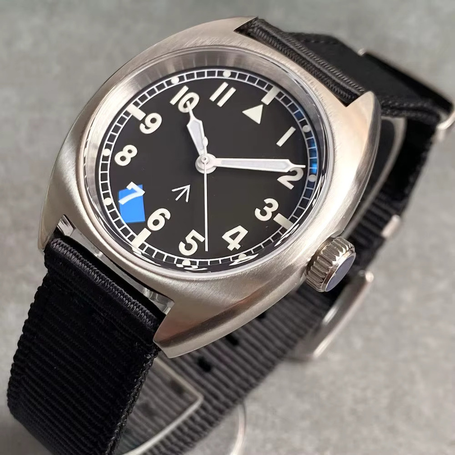 Tandorio Herrenuhr, Automatik, Edelstahl, 36 mm, Saphirglas, Schwarz - Bild 3