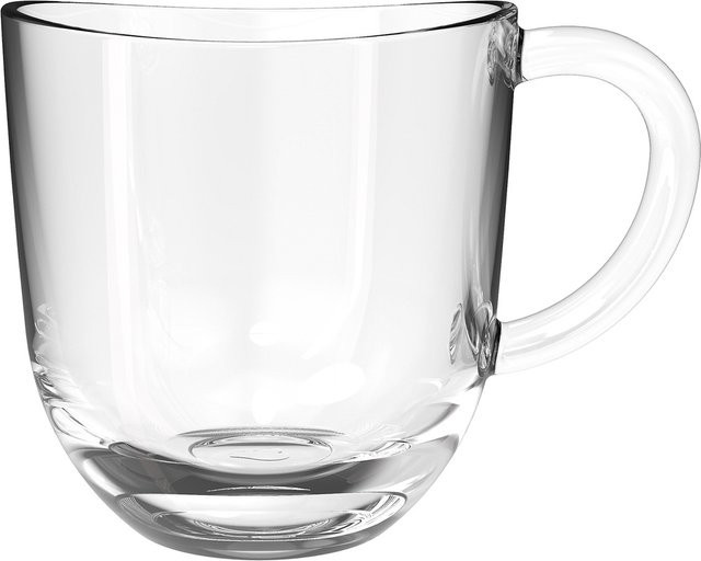 Tasse NAPOLI aus Glas, transparent, 200 ml - Bild 1