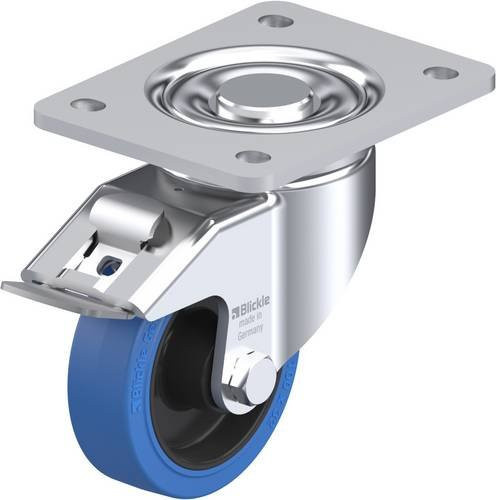 Blickle Lenkrolle LH-POEV 100XR-3-FI-SB mit Feststeller, Rad-Durchmesser: 100 mm, Tragfähigkeit: 200 kg, Farbe: mehrfarbig - Bild 1