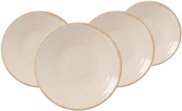 Ritzenhoff & Breker Dessertteller Sahara Beige aus Porzellan 4er Set Durchmesser: 20,5 cm - Bild 1