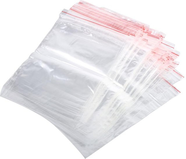 100 Stück wiederverwendbare Zip-Lock Klarsichtbeutel aus Kunststoff von CosyHome in 3 Größen, transparent - Bild 1