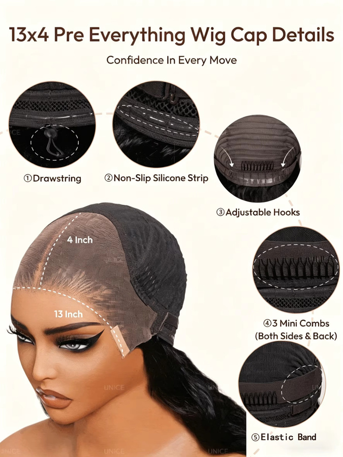 QZOQZO Burmesische Lockige Echthaar-Perücke, 28 Zoll, 250% Dichte, 13x4 HD Transparente Lace Frontal, Vorgezupft - Bild 4