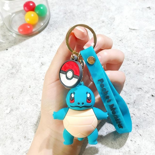 Schlüsselanhänger Pikachu, Glurak, Enton, Kinder, Unisex, brown - Bild 1
