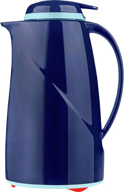 Helios Isolierkanne Wave Push in Blau mit 1,0 l Fassungsvermögen, Höhe: 25,1 cm - Bild 1