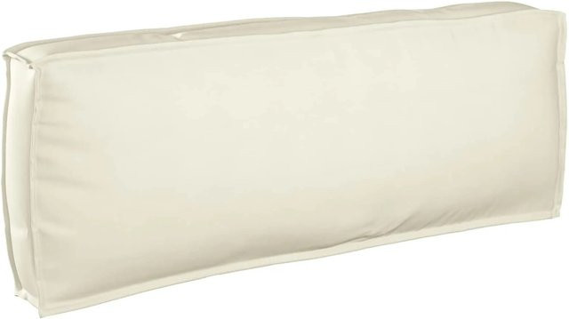 vidaXL Kissen aus Oxford-Stoff in Creme, B/T/H: 120 x 40 x 12 cm - Bild 1