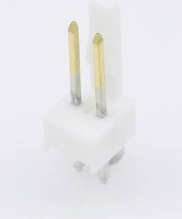 Molex Einbau-Stiftleiste Standard in Weiß mit Goldkontakten, Rastermaß 2.54mm, 2 Polstellen - Bild 1