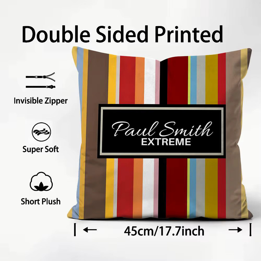 Paul Smith Kissenbezug wendbar Schwarz - Bild 3
