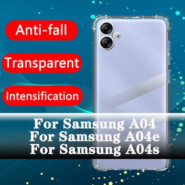 Stoßfeste transparente Silikon-Schutzhülle mit Airbag-Funktion für Samsung Galaxy A04, A04S, A04E 5G (6.5 Zoll, SM-A042FDS) - Bild 1
