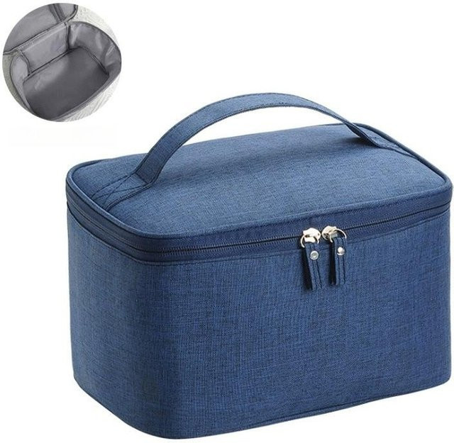 Wasserdichter Kulturbeutel von YiRan Shoe Industry als Reise-Kosmetiktasche mit Aufhängehaken für Damen und Herren in Grau - Bild 1