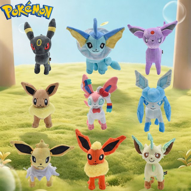 Potdemiel Pokemon Plüschtier Eevee Umbreon Sylveon Vaporeon Flareon Espeon Leafeon Jolteon, Plüsch / Textil - Bild 1