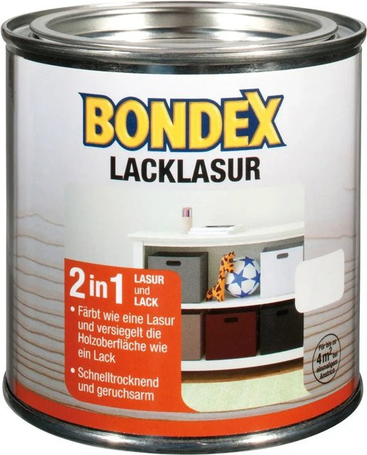 Bondex Lack-Lasur Nussbaum Dunkel Braun Semi-Transparent 375 ml - Bild 1