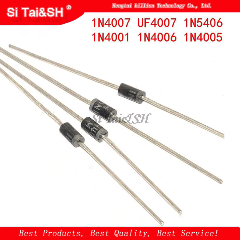 Si Tai&SH Gleichrichter Diode Set in Schwarz, 100 Stück DO-41 - Bild 2