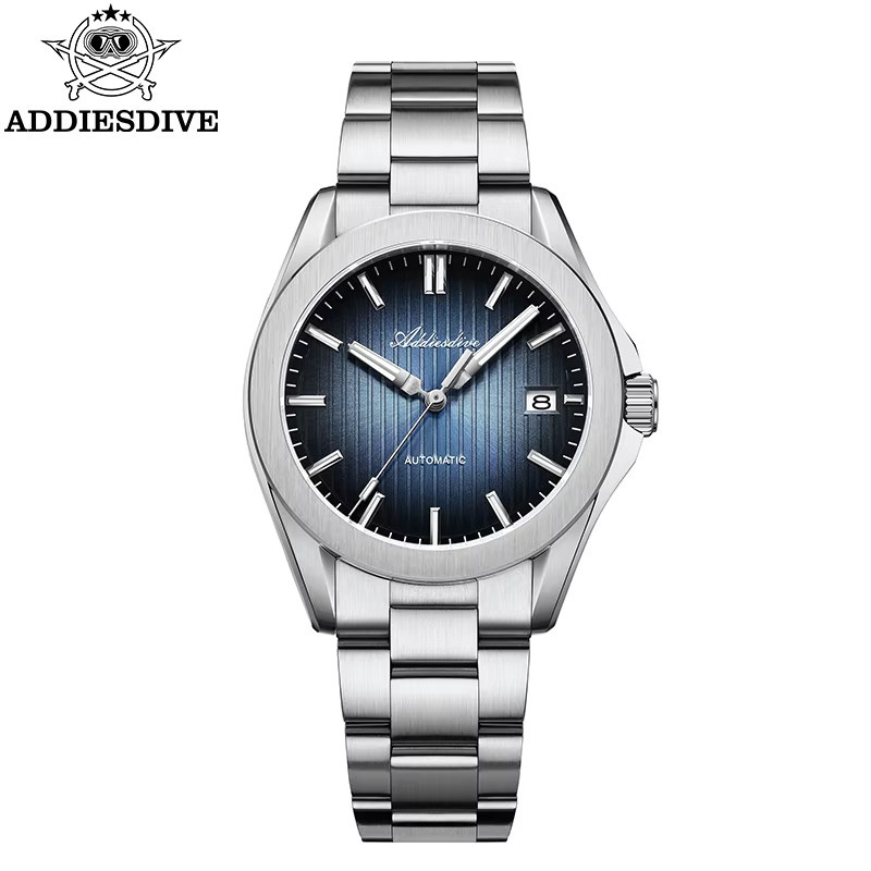 ADDIESDIVE Automatik Armbanduhr, Edelstahl, Saphirglas, Schwarz, Herren - Bild 6