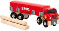 BRIO World Holztransporter mit Magnetladung in Rot - Bild 1