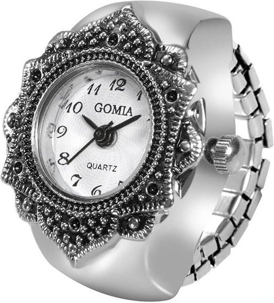 Xiao Home Ring Uhr, Edelstahl, Silber, Vintage, Unisex - Bild 1