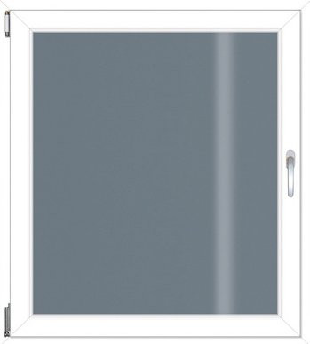 RORO Kunststoff-Fenster KOMFORT B70 in Weiss mit Klarglas, B: 80 cm, H: 90 cm - Bild 1