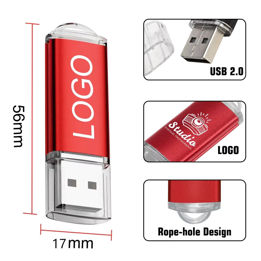 50 Stück oeny Metall USB-Stick USB 2.0 Flash-Laufwerk in Multicolor mit individueller Logoprägung - Bild 3