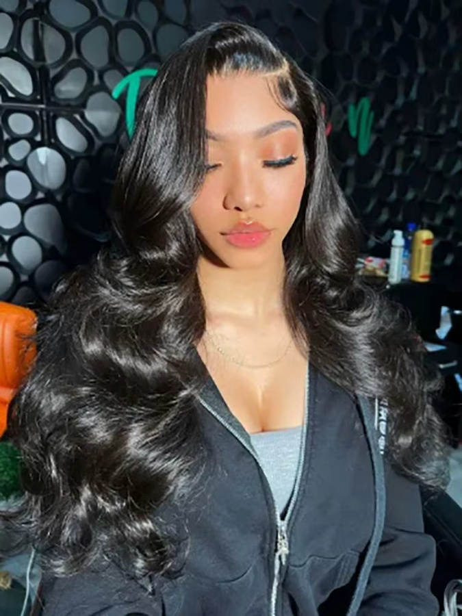 Cheetahbeauty V-Part-Perücke Body Wave, Echthaar, Damen, 28-32 Zoll - Bild 6