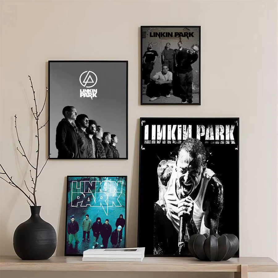 Bilibili Linkin Park Anime Poster als wasserfester Papieraufkleber zur Wanddekoration, B/H: 15,0 x 15,0 cm - Bild 2