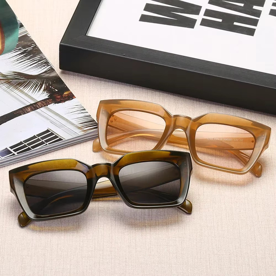 Sonnenbrille Herren, Cat-Eye, Vollrand, Braun, Kunststoff - Bild 4