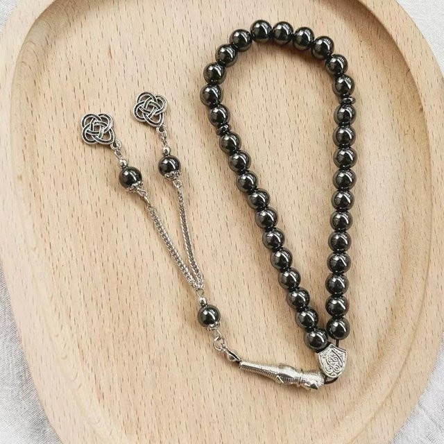 Lucky Star Jewelry Armband, Hämatit Stein, Messing, Schwarz, Herren - Bild 1
