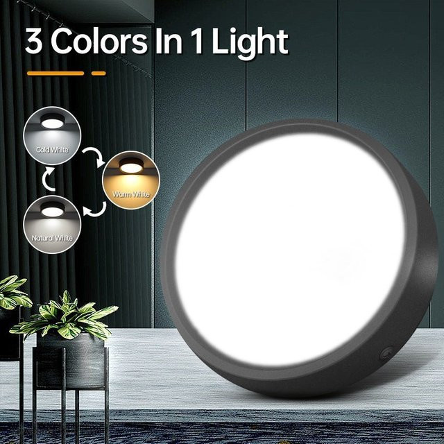 CHENBEN LED Aufputz Downlight Spot für die Renovierung, runde Deckenleuchte 220V, Schwarz oder Weiß - Bild 1