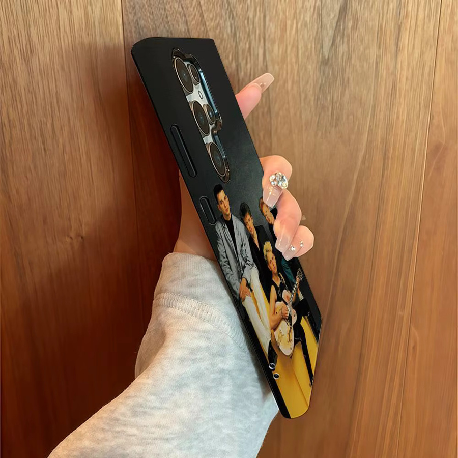 Luxus Doppel Schicht Handyhülle Band D-Depeche M-Modus für Samsung Galaxy S25 S24 Ultra S23 Plus S22 A56 in Schwarz oder Weiß - Bild 4