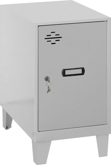 PROREGAL Schließfachwürfel AMEGO Spind mit Standfüßen, Farbe Grau, H x B x T: 57,5 x 30 x 50 cm - Bild 1