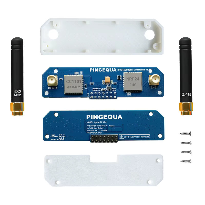 PINGEQUA Hydra RF 424 Modul für M5Stack Cardputer ADV mit NRF24 und CC1101 433MHz, Bruce-kompatibel mit automatischer Umschaltung und starkem Signal - Bild 2