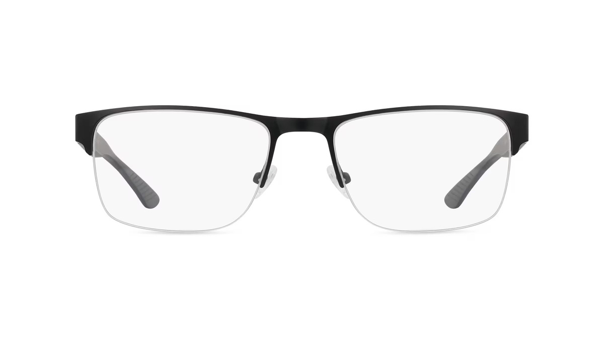 Calvin Klein CK21304 Korrektionsbrille, Halbrand, Quadratisch, Metall, Schwarz, Herren - Bild 1