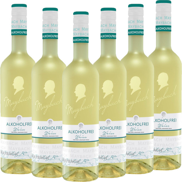 Maybach Alkoholfreier Weißwein trocken 6 x 0,75 l - Bild 1