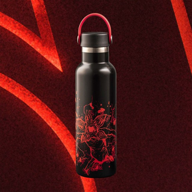 Bialetti Thermosflasche Stranger Things Design Schwarz Rot 0,6 l - Bild 1