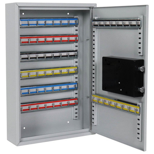 Rottner Schlüsseltresor S Schlüsselschrank aus Stahl in Lichtgrau, B: 30 cm, H: 45 cm - Bild 3