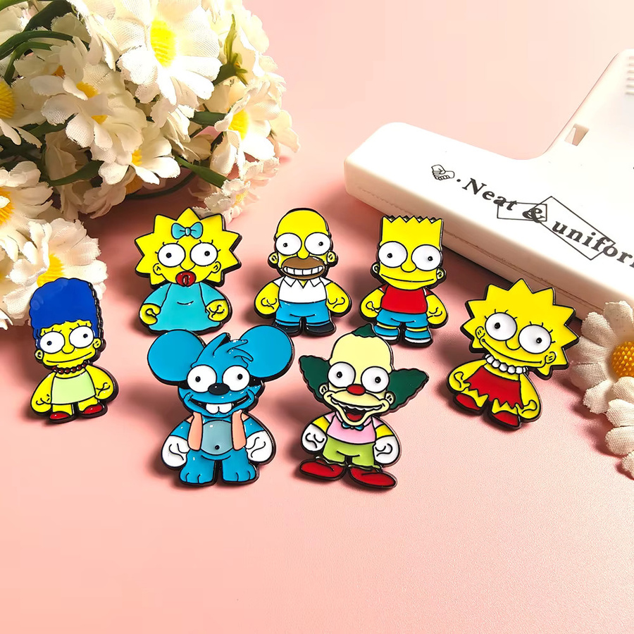 The Simpsons Anstecknadeln, 7-teiliges Set, Metall, Bunt, Unisex - Bild 3