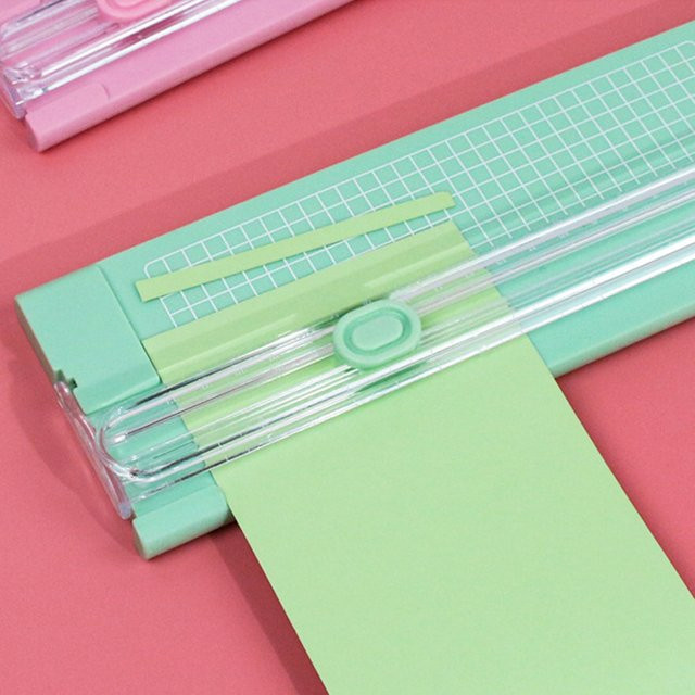 A4 Mini-Papierschneider Schneidemaschine für Bastelpapier, Karten und Fotos in Lila - Bild 1