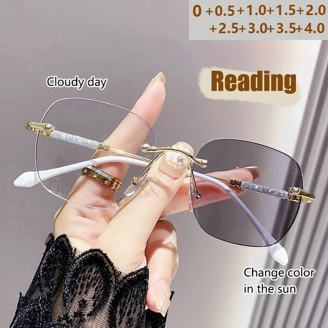 LALAMOLI Sky Star Korrektionsbrille, randlos, rectangular, transparent, Metal - Bild 1