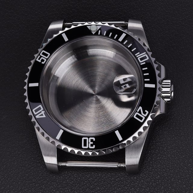 YEJIAOLAN Uhrengehäuse Edelstahl, Schwarz, 40 mm, Unisex - Bild 1