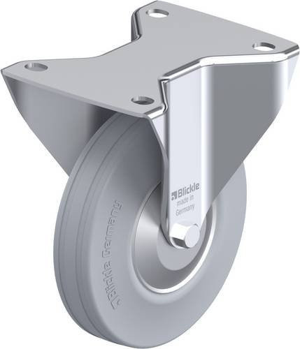 Blickle Bockrolle B-V 140R-SG-FA in Grau mit Stahlgehäuse und 140 mm Rad-Durchmesser für eine Tragfähigkeit von max. 115 kg - Bild 1