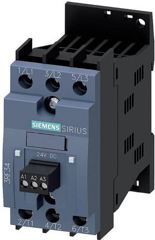 Siemens Halbleiterschütz 3RF3403-1BD04 Sofortschaltend 2 Schließer 3.8A Grau - Bild 1