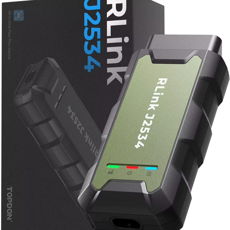 TOPDON RLink J2534 lite Pass-Thru-Gerät in Schwarz, professionelles ECU-Reprogrammierungswerkzeug mit Unterstützung für D-PDU, RP1210, CAN-FD und DoIP - Bild 7