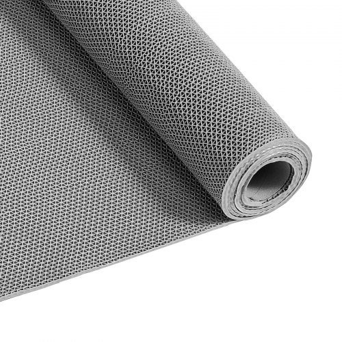 VEVOR Drainage Matte aus PVC in Grau, rutschfeste Bodenmatte für Nassbereiche, B/H: 90 x 300 cm - Bild 1