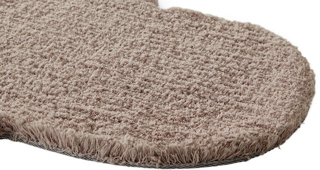 Heine Home Teppich aus Microfaser in Beige, für Fußbodenheizung geeignet - Bild 1