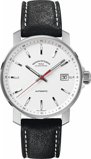 Mühle Glashütte Armbanduhr, Automatik, Edelstahl, Leder, 36,6 mm, Herren - Bild 1
