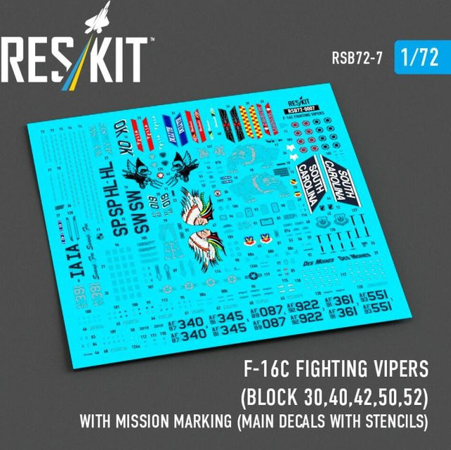 ResKit Models F-16C Fighting Vipers, Fahrzeuge, 1:72 - Bild 1