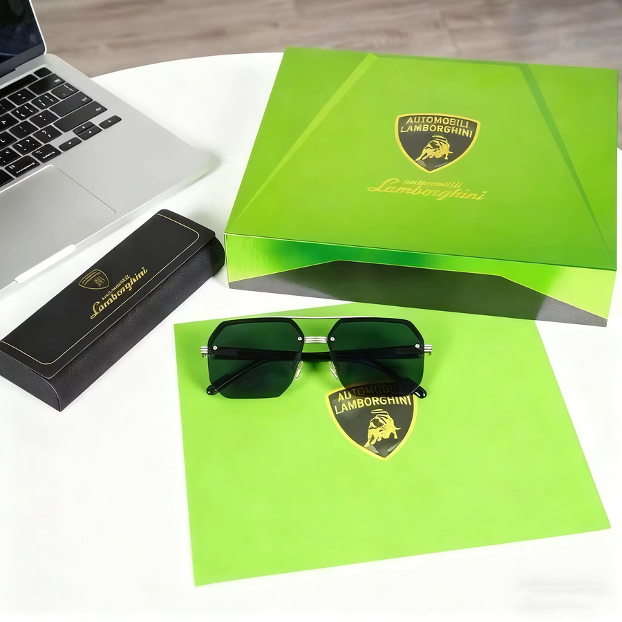 Lamborghini Sonnenbrille, polarisiert, Metall, black - Bild 3