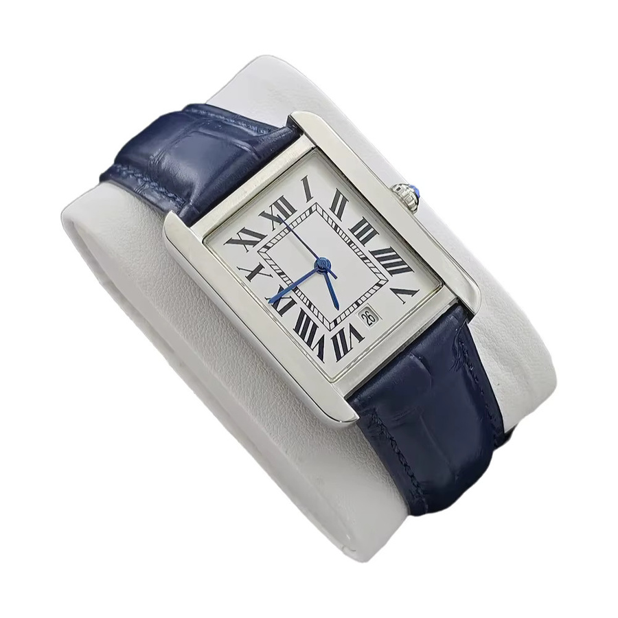 Armbanduhr Edelstahl, Quarz, Eckig, Silber, Herren - Bild 4