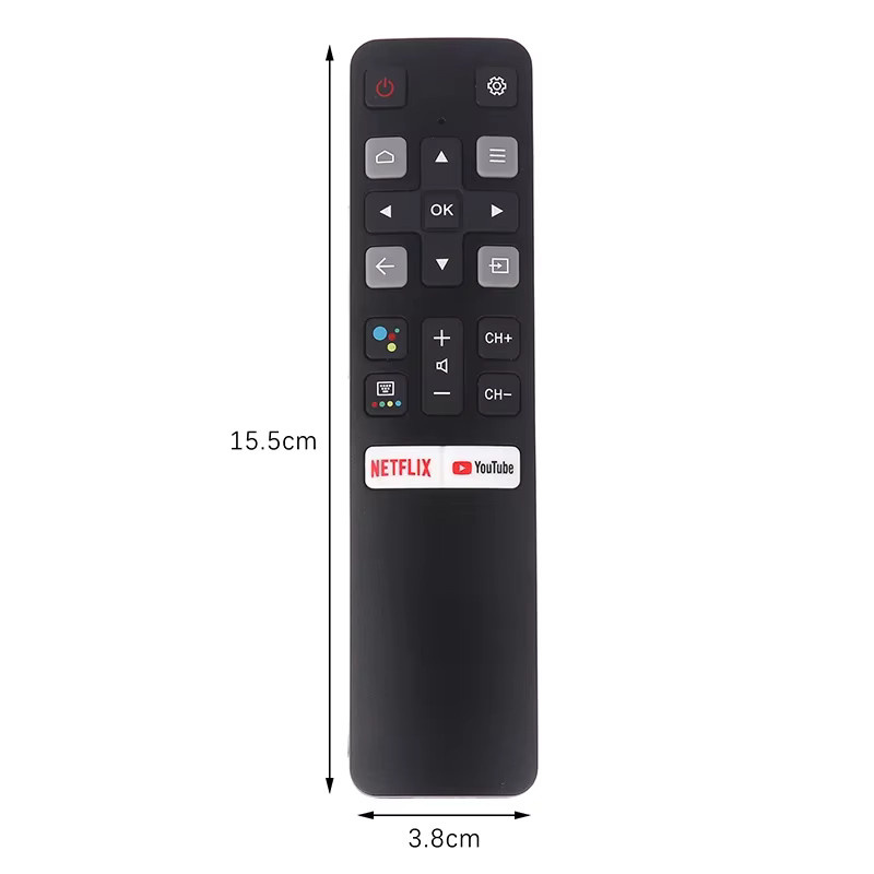 TCL Smart Home Infrarot-Fernbedienung für TV, kompatibel mit RC802V FMR1 FMR2 FLR1 FUR5 FUR7 FUR6, Schwarz - Bild 4