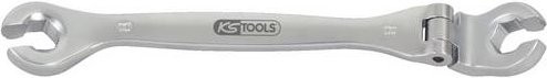 KS Tools CHROMEplus Offener Doppel-Ringschlüssel mit Gelenk, 8mm, Silber - Bild 1