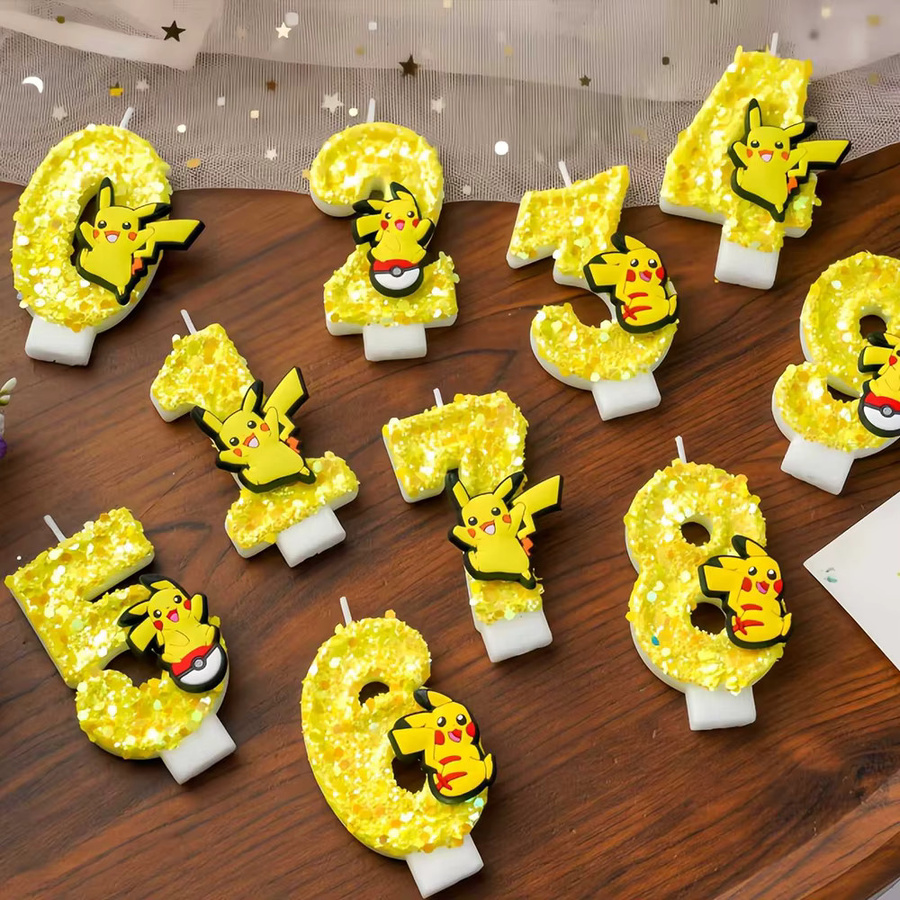 TAKARA TOMY Pokemon Pikachu Figur Gelb als Kuchendekoration für deine Geburtstagsparty - Bild 4